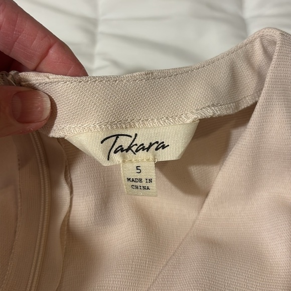 Takara Off White Wide-Leg Jumpsuit Size 5 - Picture 5 of 15